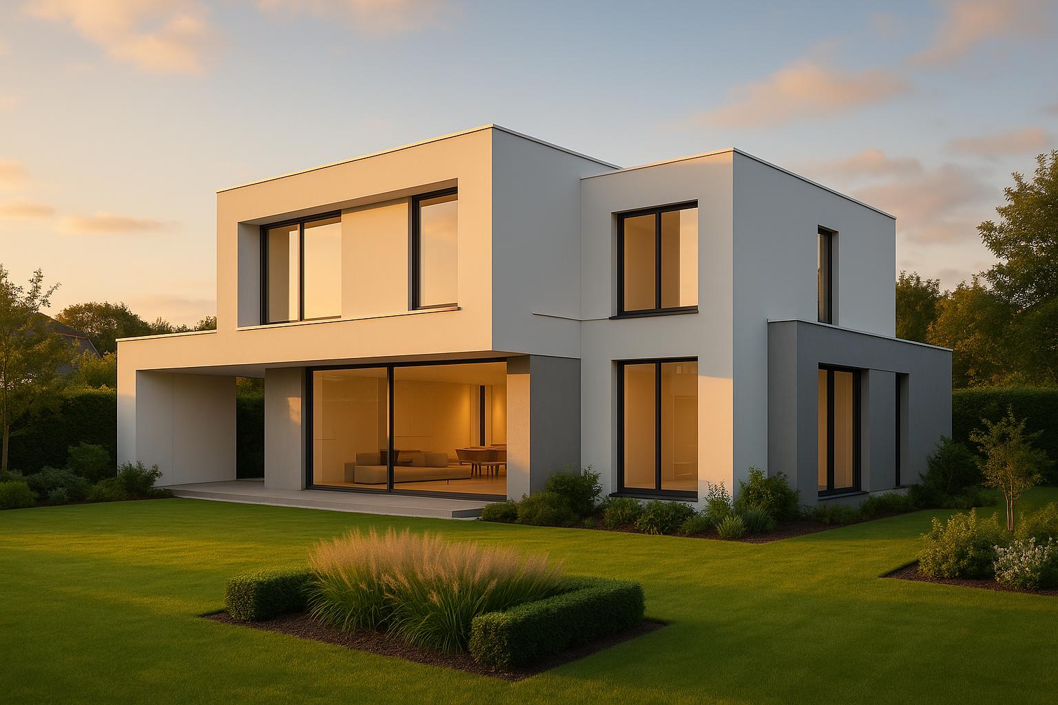 Модерна Вила - Минималистичен Дизайн